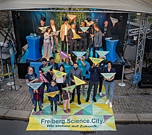 Foto: Start der Initiative Freiberg.Science.City zur langen Nacht der Wissenschaft und Wirtschaft am 25. Mai 2024 ©Copyright: Detlev Müller